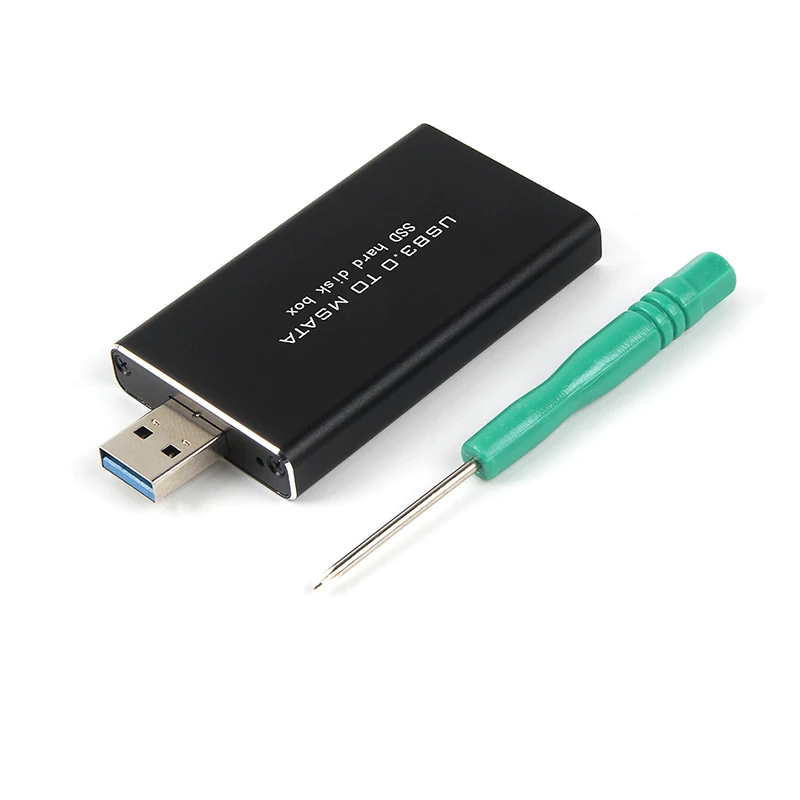 

MSATA to USB 5Gbps USB 3.0 to mSATA SSD Enclosure USB3.0 to mSATA Case Hard Disk Adapter M2 SSD External HDD Mobile Box HDD Case