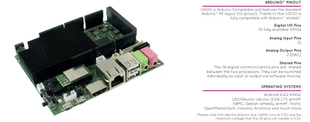 1 шт. х UDOO Dual Basic, Dual, Quad IoT макетные платы