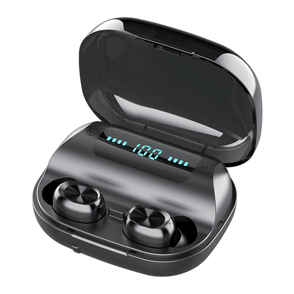 Bluetooth 5 0 Wireless Touch Control Headset LED Power Display Waterproof HIFI Stereo Sounds Auto Pairing Sports Earphones