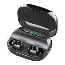 Bluetooth 5 0 Wireless Touch Control Headset LED Power Display Waterproof HIFI Stereo Sounds Auto Pairing Sports Earphones