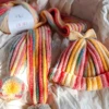Knitting Wool Cotton Acryilc Yarn Gradient Rainbow Color Autumn Winter Sweater Scarf Hat Hand Knitting Crochet 200g/Ball 6
