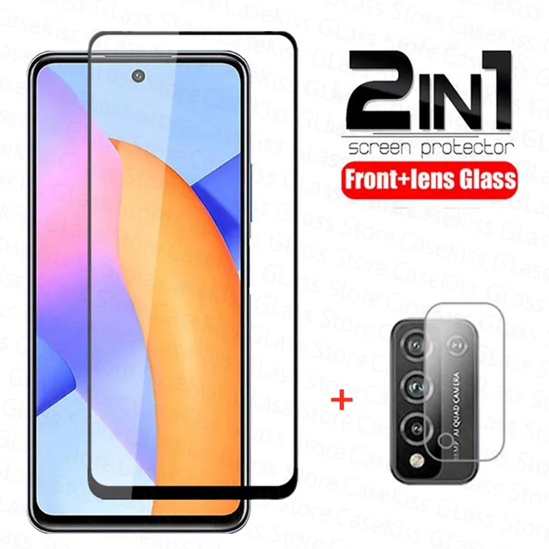 Закаленное стекло 2 в 1 для Huawei Honor 10x Lite 10i защитная пленка экрана и камеры honor 10 x lite