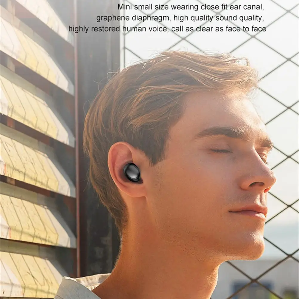 Wireless Bluetooth 5 0 Earphones TWS Double Mini Earbuds Hands Free Headset with Microphone for iPhone Android Cell Phones