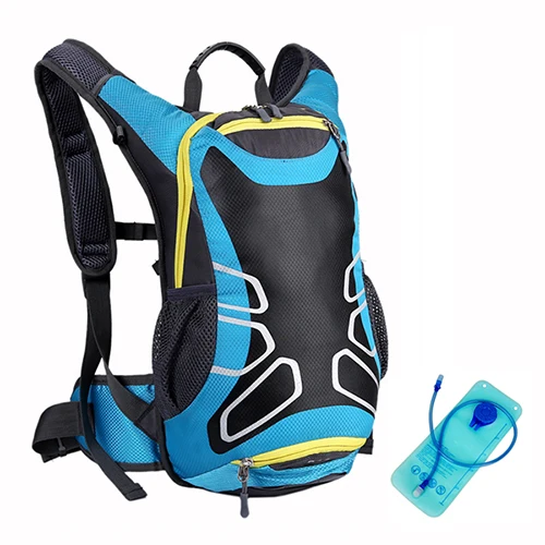 Blue 18L велосипедная фляга для воды с 2L пузырьком открытый светоотражающий Кемпинг Треккинг гидратация рюкзак Водонепроницаемый альпинистские походные сумки - Цвет: Blue