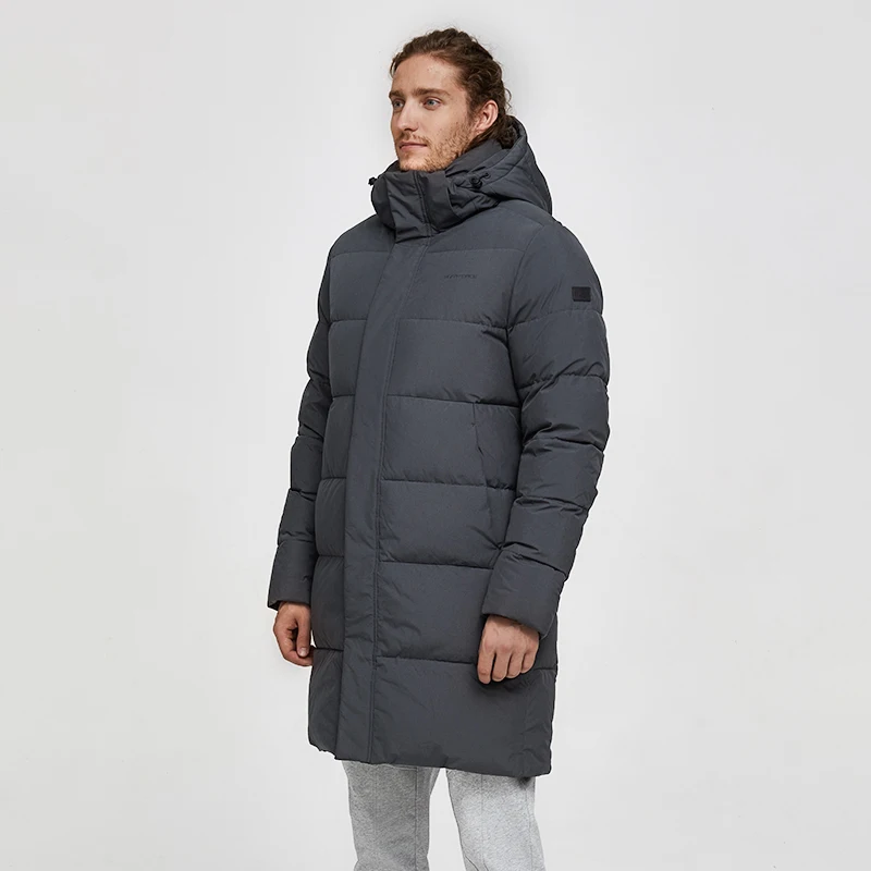  Tiger Force White Duck Down Jacket Men Winter Long Puffer Jackets Male Down Jacket with Hooded Casu - 4000088518483