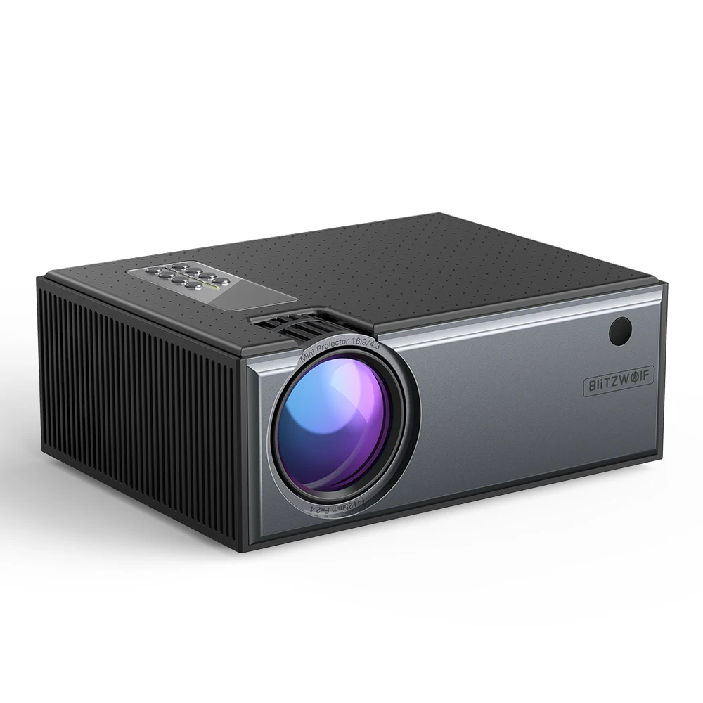  Blitzwolf BW-VP1 LCD Projector 2800 Lumens Support 1080P Input Multiple Ports Portable Smart Home T - 4000116928711