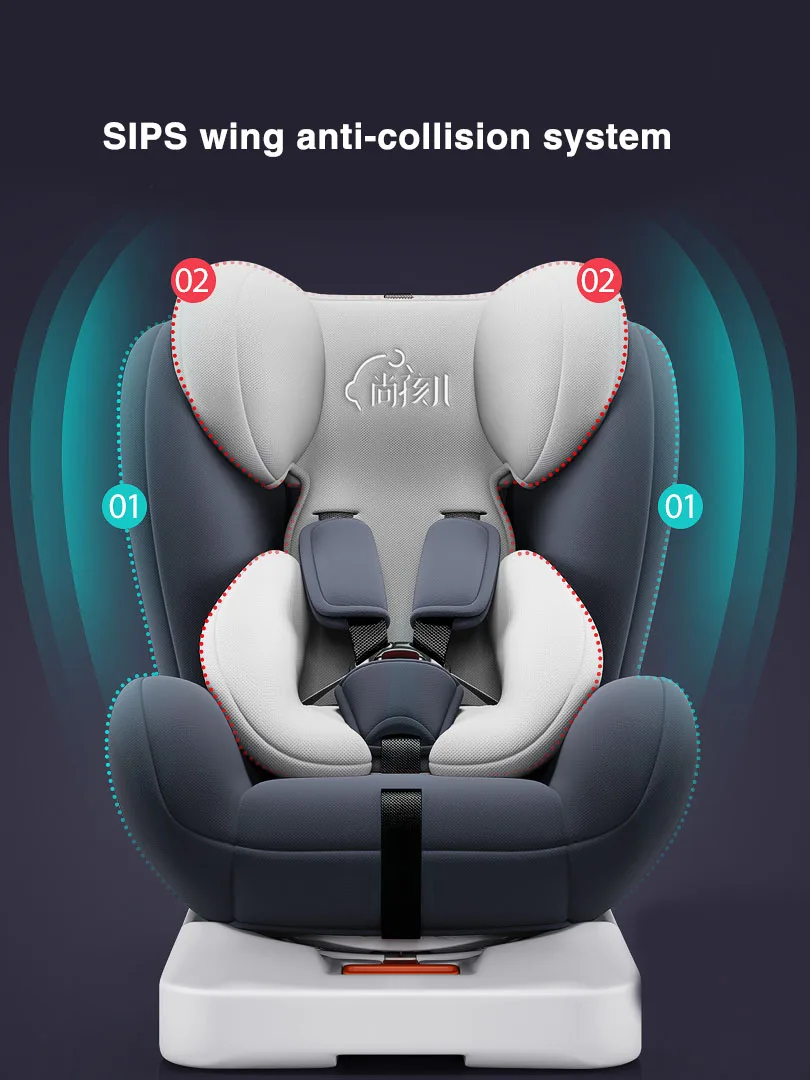Быстрая! Детское безопасное сиденье автомобиля с 60 градусов вращения 0-12 лет Детское автокресло isofix