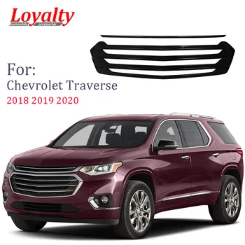 

Loyalty ABS Chrome Front Grille Cover Trim for Chevrolet Traverse 2018 2019 2020 Color Slivery Car Accessories Auto Styling