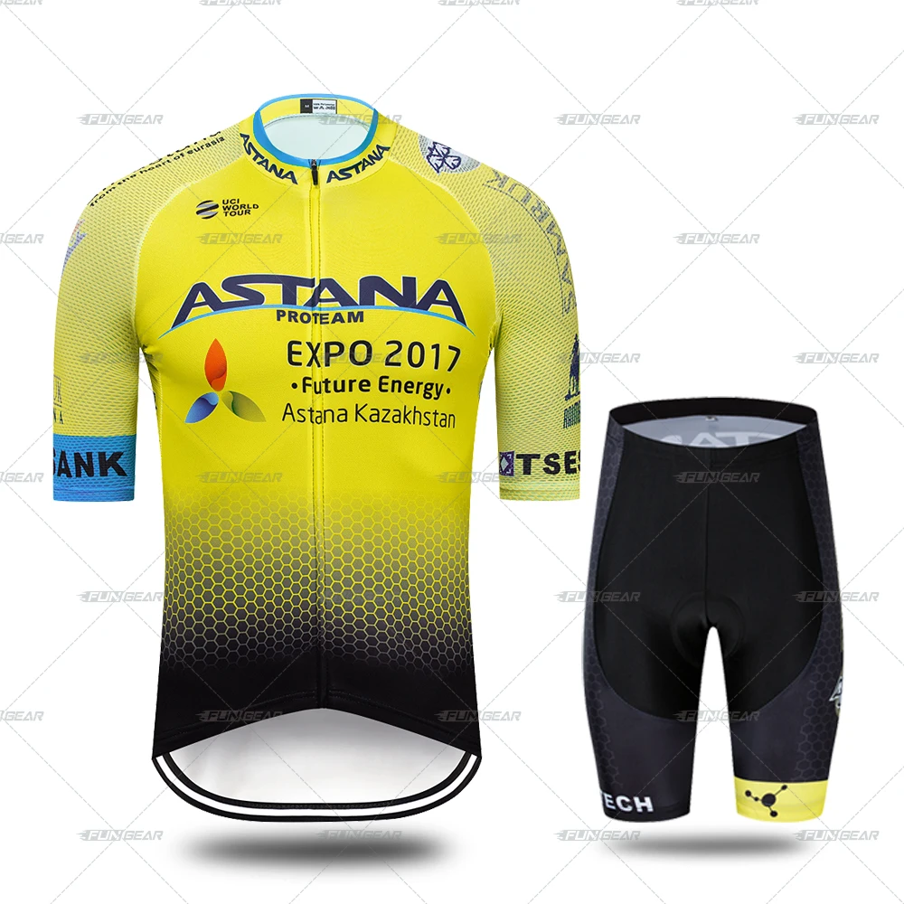 NormalCyclingSet Man Cycling Clothing Biking Clothes Racing Jersey Short Sleeve Set Tights Suits Summer Pro Bicycle Uniform Outdoor 3D Gel Padded - Color: NormalCyclingSet