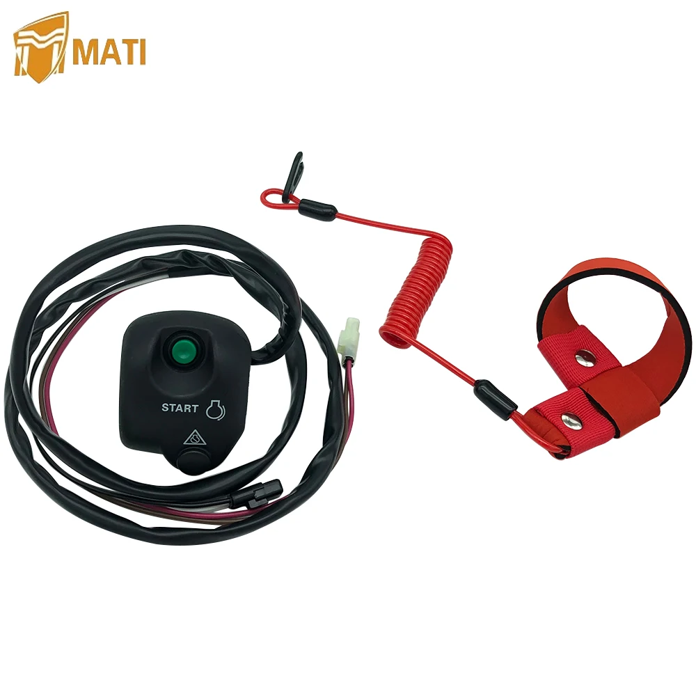 

Handlebar Start Stop Kill Switch Safety Lanyard for Yamaha FX140 FX1000 WaveRunner WaveVenture 700 800 1050 1100 1300 1800