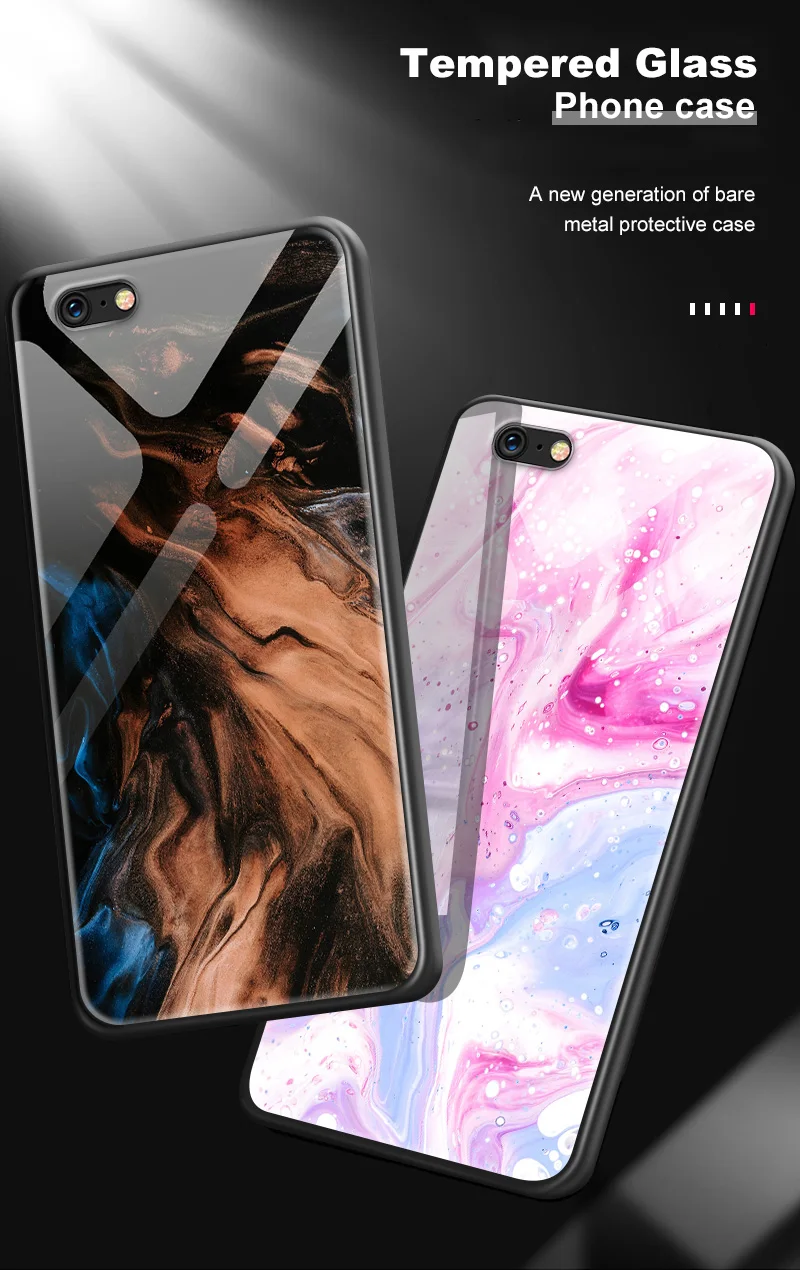 Закаленное стекло чехол для iPhone 7 8 5 5S SE 6 6S Plus X XR XS MAX TPU Рамка для OnePlus 6 6T 7 3T 5 5T 7 Pro противоударный Fundas