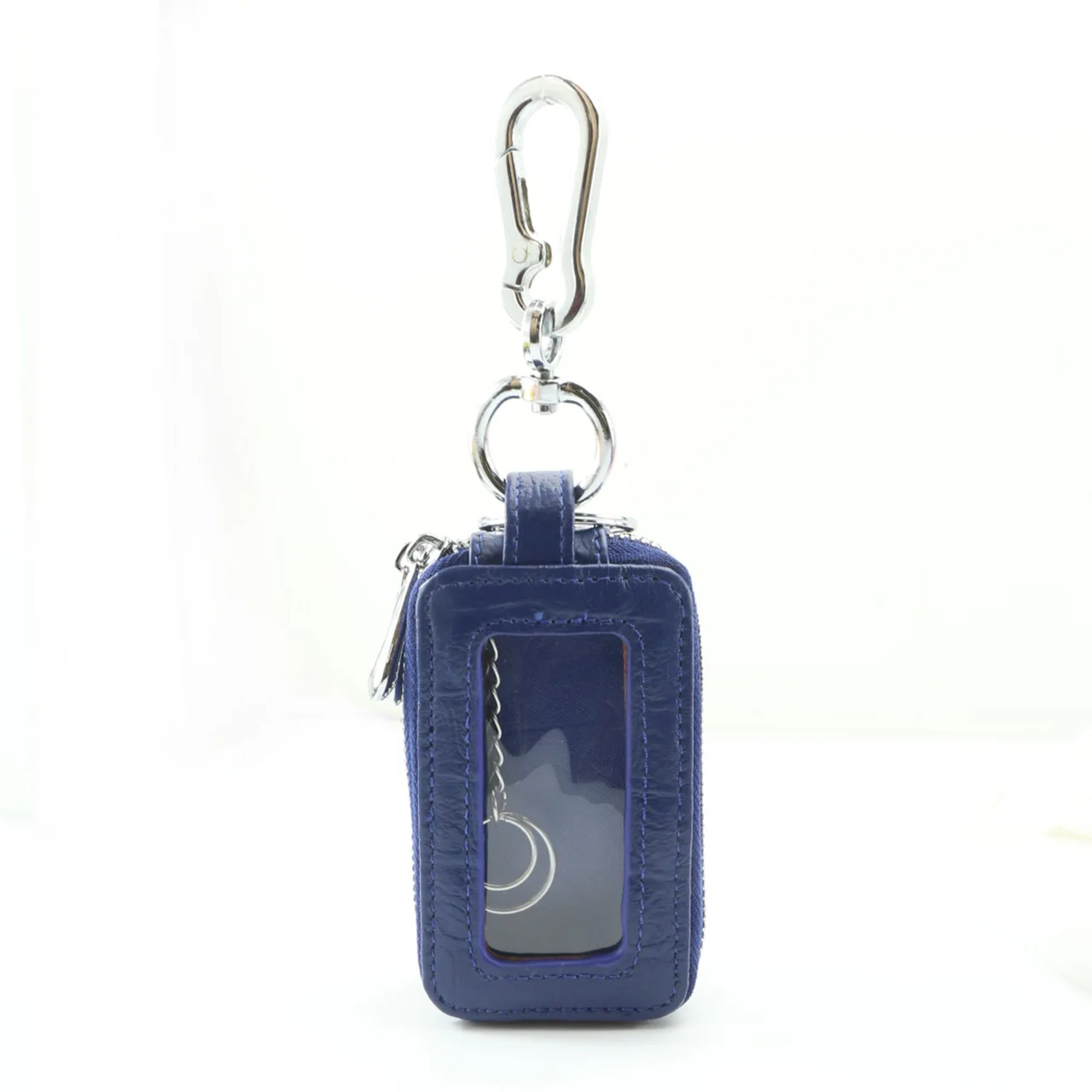 Fashion Crocodile Pattern Key Bag Leather Men and Women Wallet Car Key Bag Key Ring Large Capacity Storage Bag Small Wallet