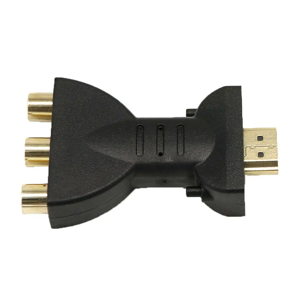 Gold-plated HDMI-compatible to 3 RGB RCA Video Audio Adapter AV Component Converter hdmi av adapter