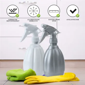 

Water Spray Bottles 500ml Adjustable Spray Can Nozzle Manual Plastic Trigger Can Green Grass Lawn Spray Bottles Gardening Tools