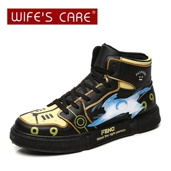 

Unisex Fashion Shoes Cartoon Uzumaki Naruto High Top Sneaker for Men Canvas Shoes Comfortable Cartoon Design Couple Casual Shoes
