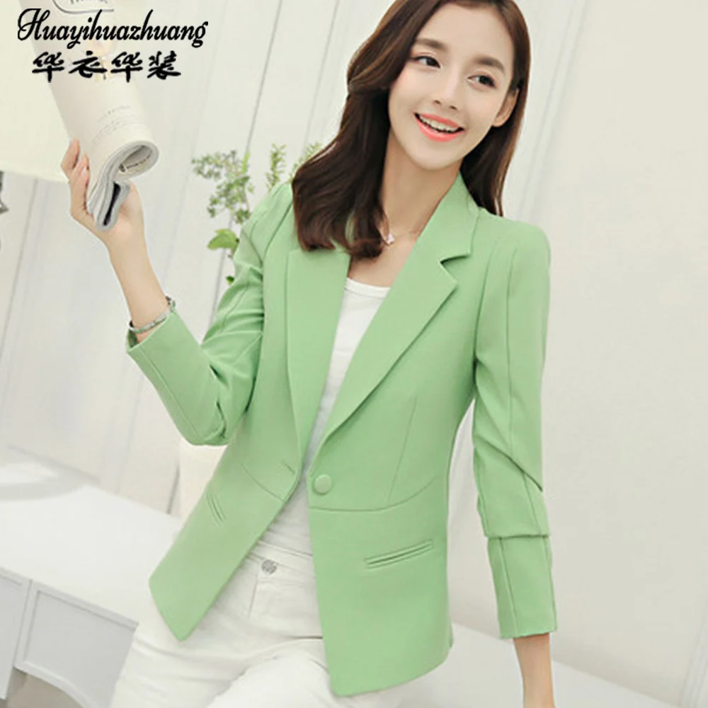 

Autumn Winter 2020 Women Formal Office Work Uniform Business 1Piece Jacket singleton Blazer Suit Female Plus Size