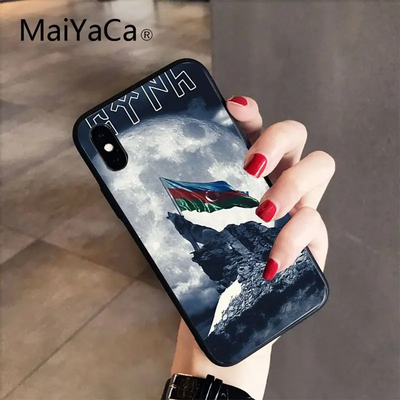 A12 Чехол MaiYaCa azerana buta flag из ТПУ для iPhone X XS MAX 6 6s 7 7plus 8 8Plus 5 5S SE XR 10 - Цвет: A12