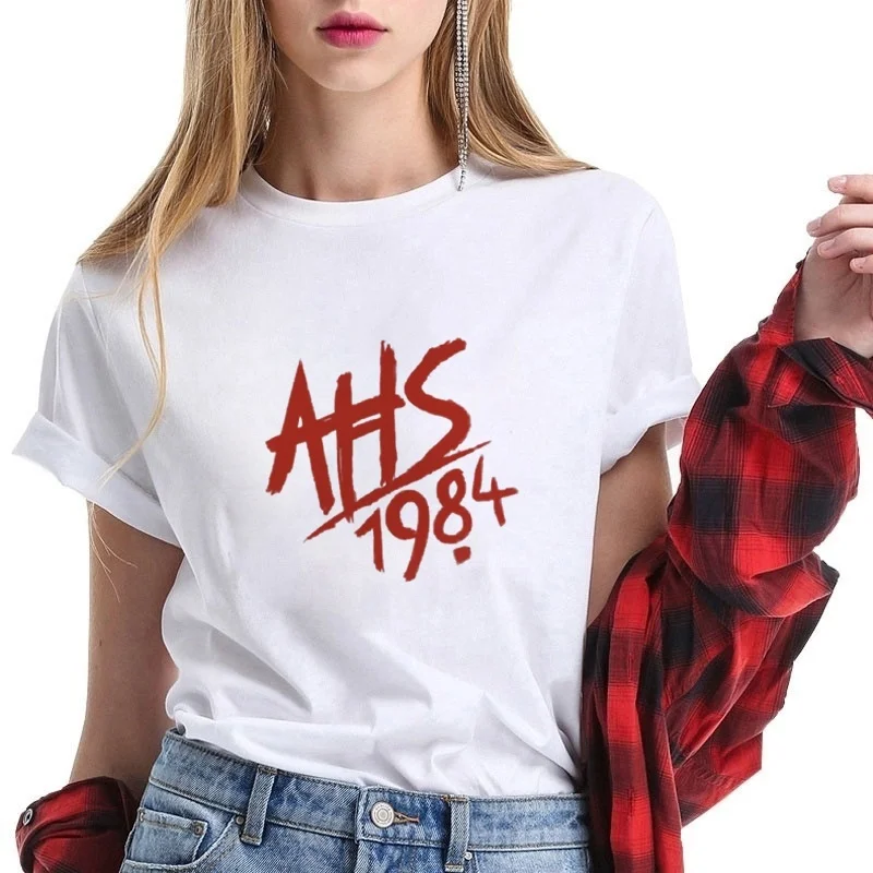 Крутая футболка для мужчин, женщин и детей, американская история ужасов, коллекция 1984 года, футболка из хлопка, популярная футболка для мальчиков и девочек-подростков, повседневные футболки, подарки