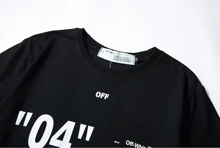 Новинка бело-C/O VIRGIL ABLOH 04 унисекс с рисунками "влюбленные пары модели из хлопка модное платье с круглым вырезом лодочкой с короткими рукавами для мальчиков и девочек