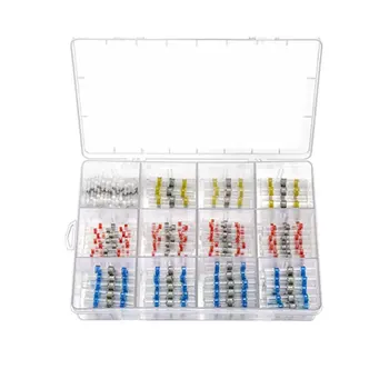 

200Pcs Mixed Heat Shrink Sordering Terminals Waterproof Solder Sleeve Tube Electrical Wire Insulated Butt Connectors Kit