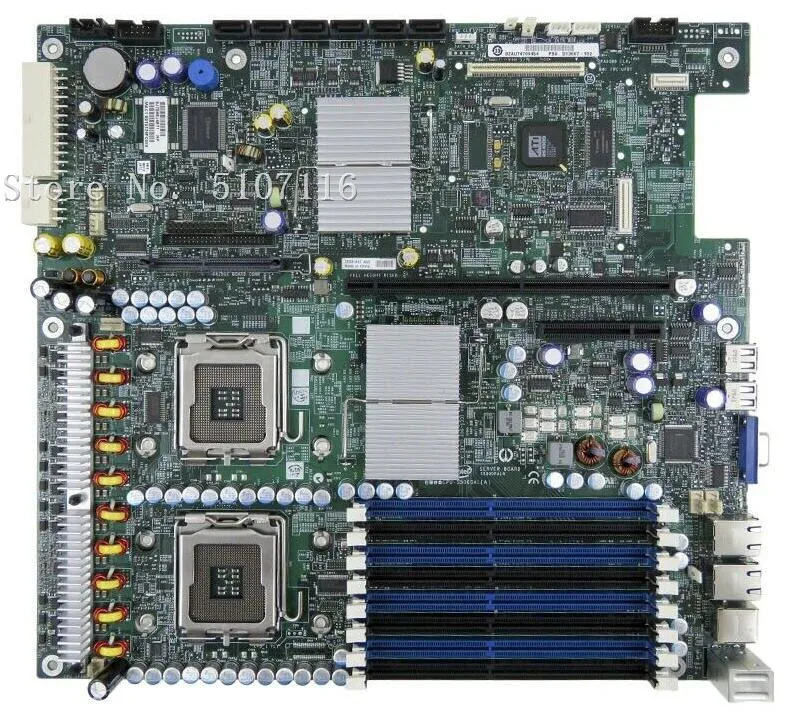 Настольная материнская плата для S5000PALR 771 54 cpu двухсерверная плата будет протестирована перед отправкой