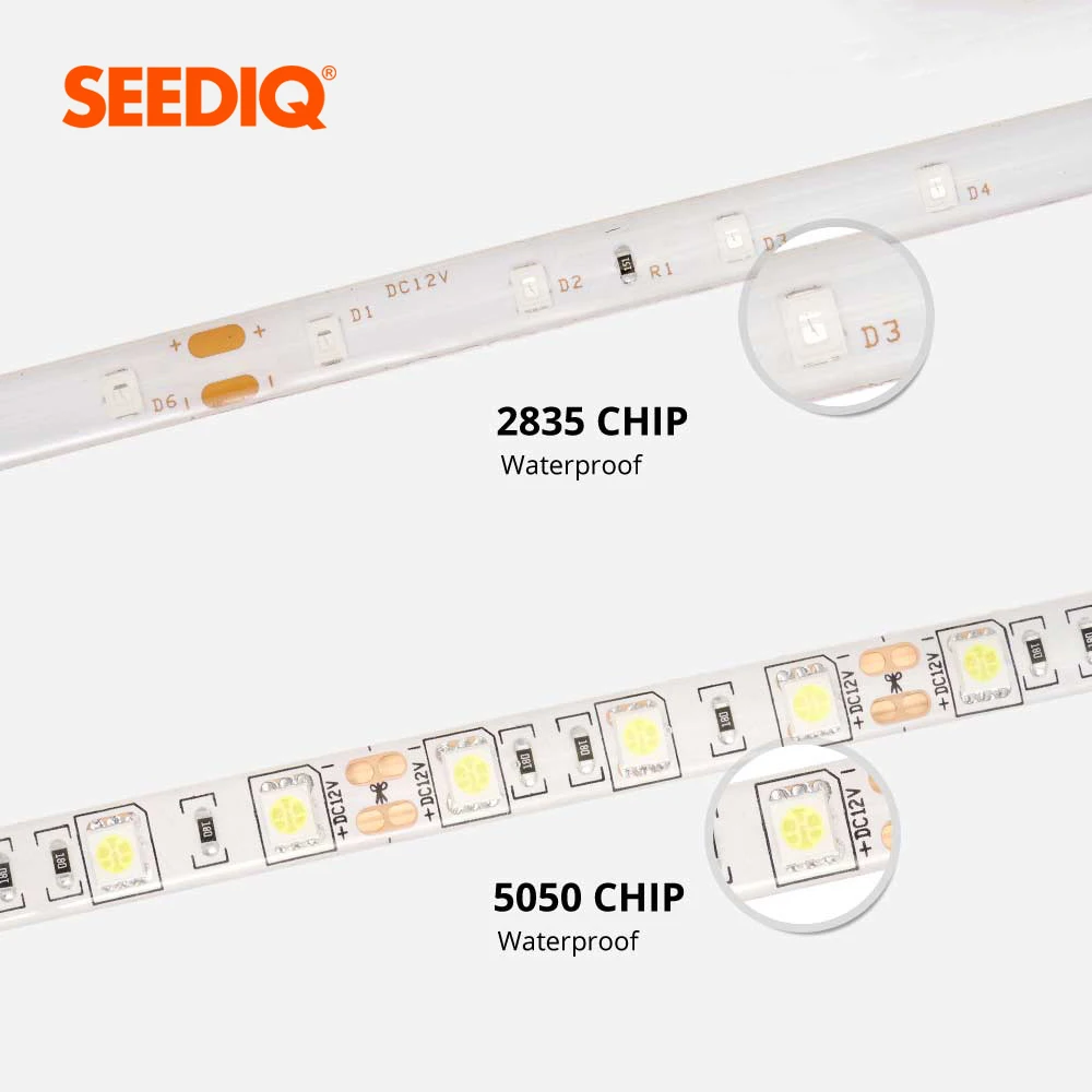 5 м Светодиодная лента 12 В Водонепроницаемая 5050 2835 SMD 60 светодиодов/м полоса RGB