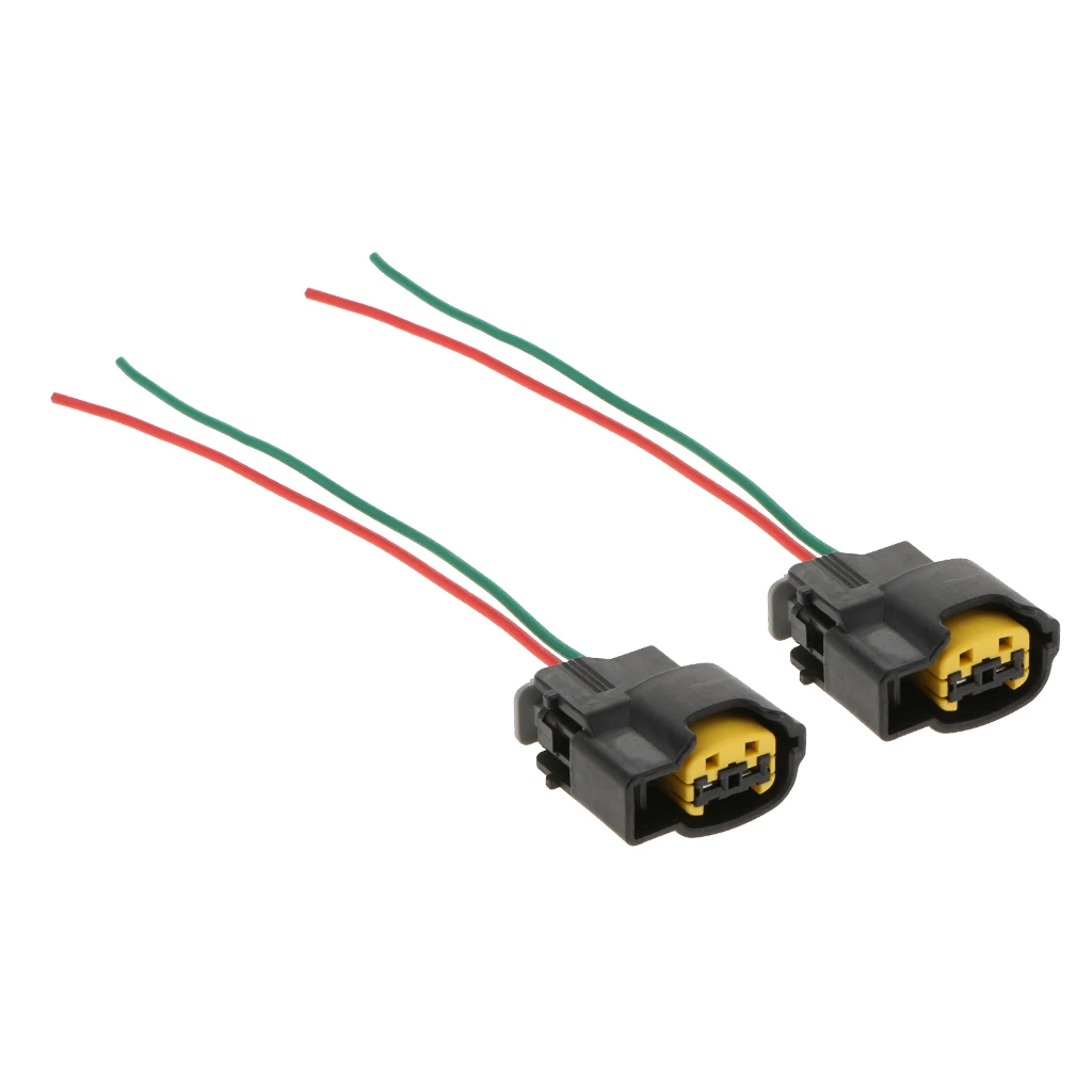 2pcs Ignition Coil Connector Repair Kit Harness Wiring Plug 2 Way 5inch