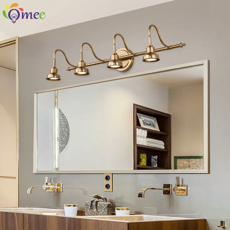American Bronze Mirror Front Light , Bathroom Wall Lamps Mirror Light ,Powder Room Mirror Wall Lights Lighting LED Makeup Mirror
