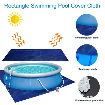 

3 Sizes Rectangle Swimming Pool Cover for Garden Outdoor Paddling Family Pools For Kids Toys Garden Accessories