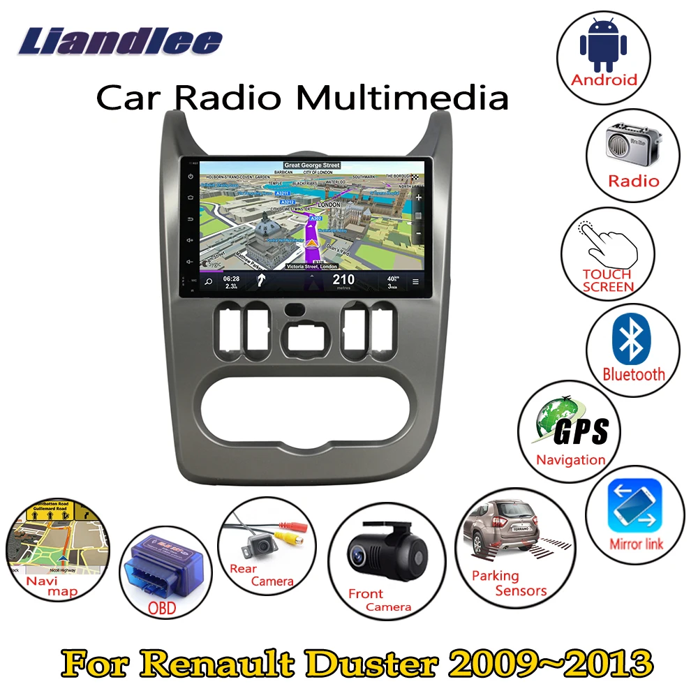 Автомобильный радиоприемник HD сенсорный экран для Renault Duster 2009 2010 2011 2012 2013