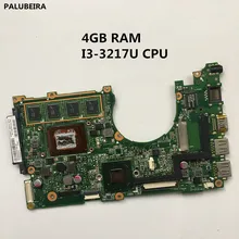 PALUBEIRA x202e для ASUS S200E X202E X201E X202EP Vivobook материнская плата REV2.0 I3-3217U cpu+ 4G ram Встроенная тестовая работа