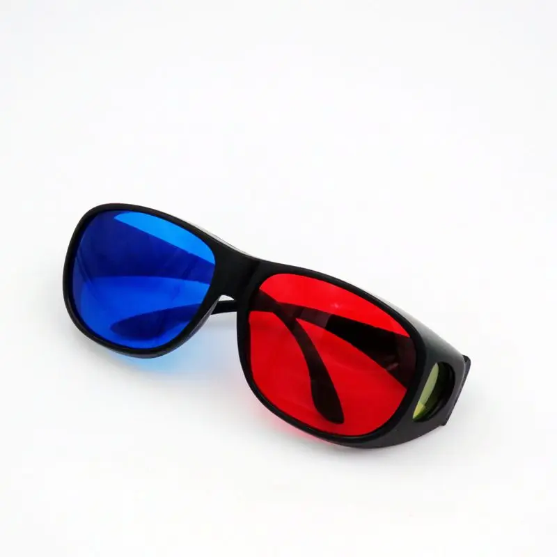 Home 3D Glasses Family Blue Red Frame Dimension Glasses For VR Movie Game DVD Myopia Non-myopia Available