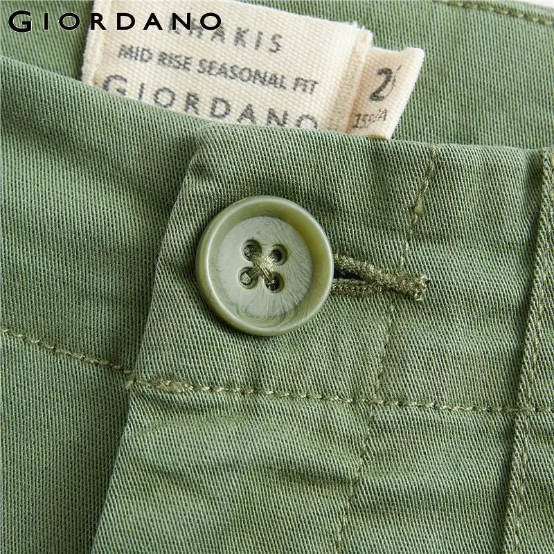 Giordano Women Pants Solid Color Mid 