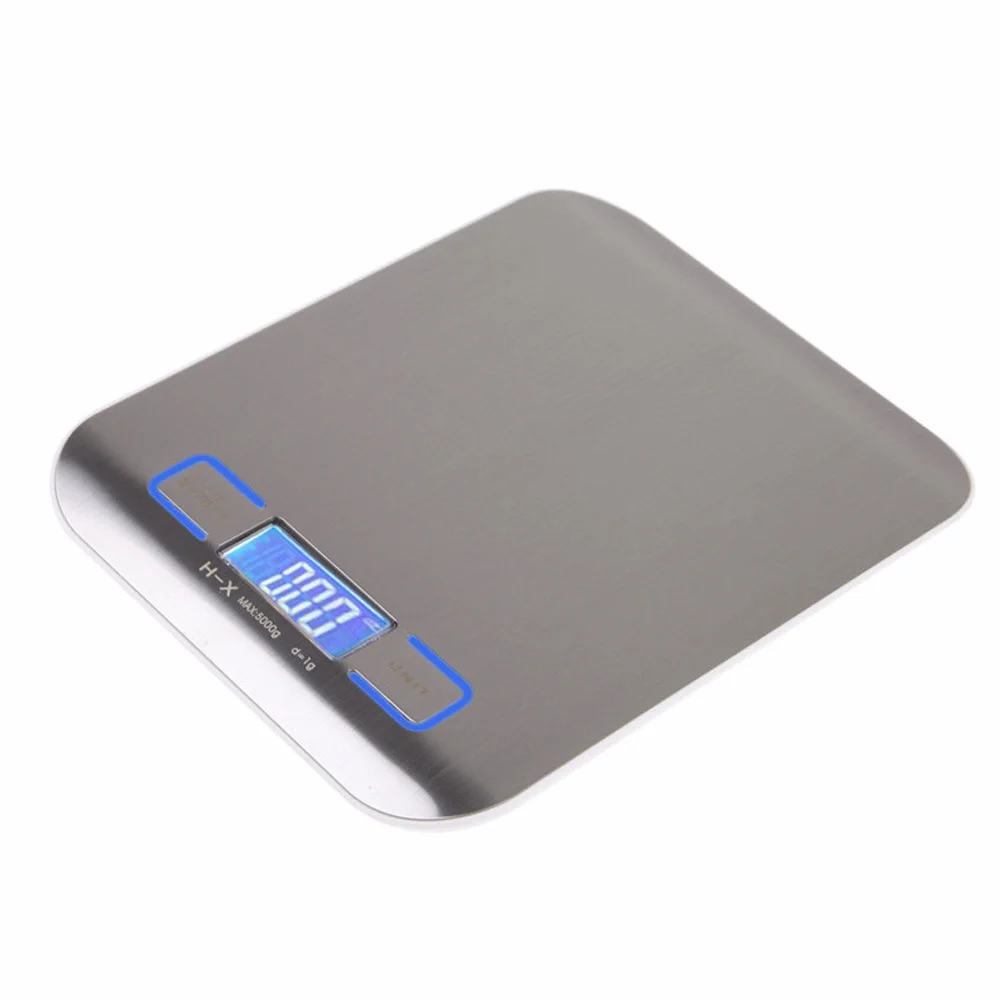485154 WEDO Electronic Scale OPTIMO Steel 5000 LCD 4x 1.5 V AAA Silber 485154 WEDO Electronic Scale OPTIMO Steel 5000 LCD 4x 1.5 V AAA Silber