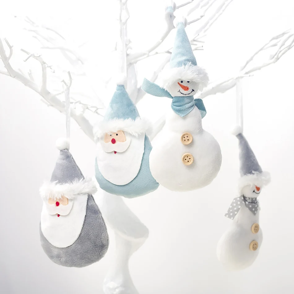 Новинка, кукла Санта-Клаус, снеговик, украшения, детский подарок, игрушки на рождественскую елку, хлопковое украшение для дома, SA188