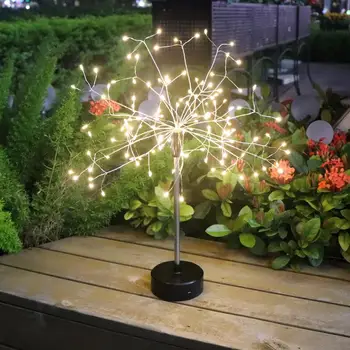 

Led Copper Wire Starburst Lights Remote Control Dimmable String Light For Indoor Outdoor Christmas Festive Decoration