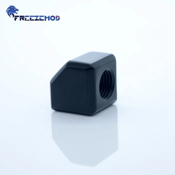 

FREEZEMOD computer pc water cooler fitting elbow 90 degree right angle double internal adapter. BSNWT-D90