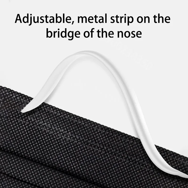 50-500pcs Black Disposable Certified surgical mask Adults mascarillas Certified surgica masks safe Non-wove Filter Surgical mask 5