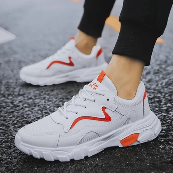 

Mesh+PU Men's Fashion Sneakers 2020 Trend New Summer Shoes Man Black White Shoes Men Sneakers Zapatillas Casual Para Hombre