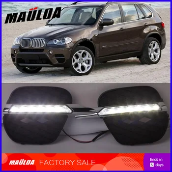 

2pcs 1 Set 12v ABS LED For X5 E70 2011 2012 2013 DRL Daytime Running Lights Daylight Fog Lamp Cover Car-Styling accessories