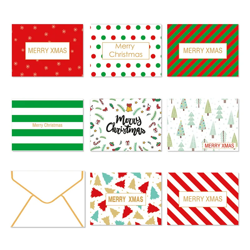 

Cards South Korea Creative Cards Holiday Mini Cartoon Christmas Element Card New Year Christmas Day Card