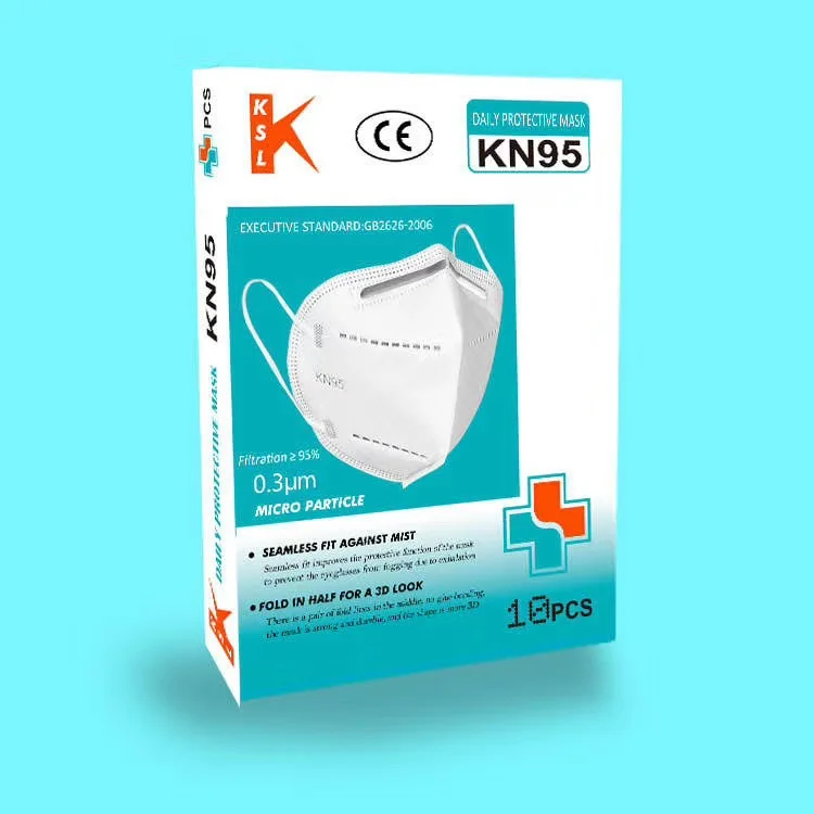 

English Box Packing CE FDA Face Mask N95 Anti Influenza Anti-fog Mouth Masks Kn95 95% Same Protective As KF94 FFP2 Dust Mask