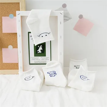

Sock for Woman Boat Adult Casual Ladies Soft Sox Creative Smiling Face Socks Pig Sheep Cotton Spring Girls Trendy Calcetines