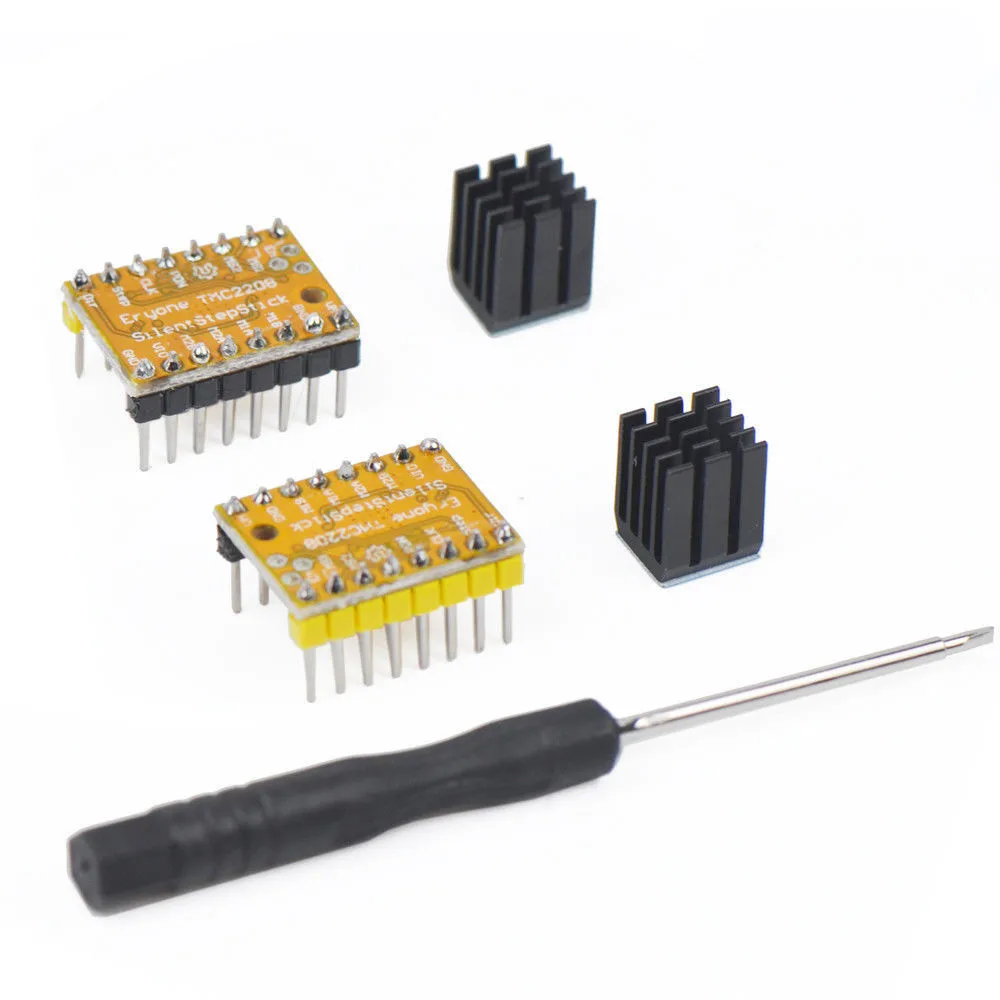 

2 Set 3D Printer Motherboard Accessories TMC2208 V1.2 Stepper Motor Driver 1.4A Peak 2A