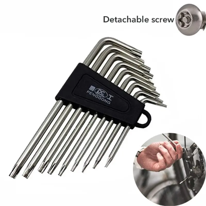 

9 Pcs/Set Hex Key Wrench Sets Torx L Shape Kit Metric Professional Multifunctional Screwdriver Useful Repair Hand Tool Set New