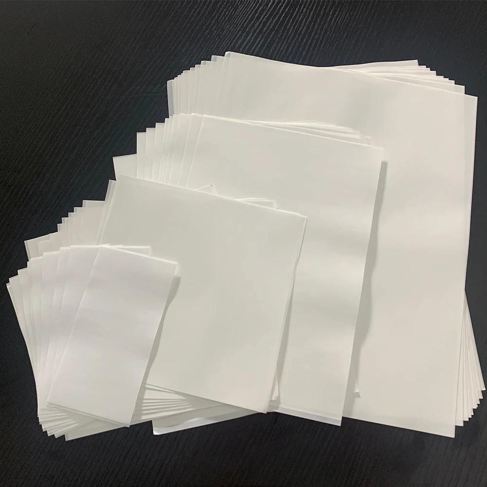 10 Sheets/pack 4 Sizes Clear Double Sided Adhesive Sheets for Diy Sticker Card Making Embossing Stencil Photo Albums New 2021