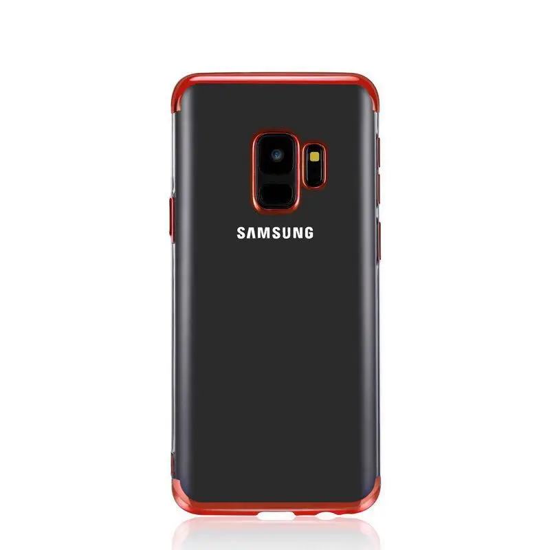 Подходит для SAMSUNG A52018 трехступенчатый Чехол для мобильного телефона с гальваническим покрытием J62018 A6plus J2pro прозрачный защитный чехол