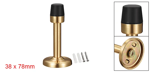 Gold Tone Uxcell пять цветов коммерческие двери фиксаторы уход за кожей стоп бампер, стену протектор Звукопоглощающая резиновый наконечник - Цвет: Gold Tone