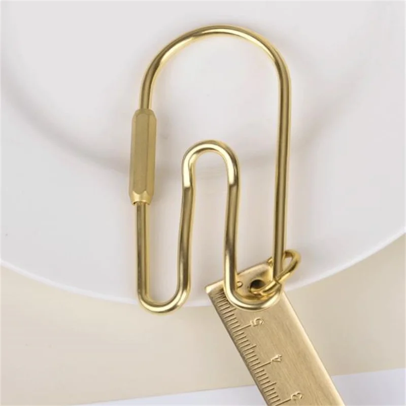 New   Universal Waist Belt Key Ring Ring    Car Metal Key Chain    Nordic Concave Decorative Pendant