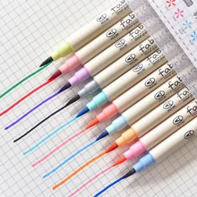 10 шт цветные ручки для сенсорного письма, каллиграфия красками, маркер, набор ручек, китайские канцелярские принадлежности для рисования, школьные принадлежности, искусство